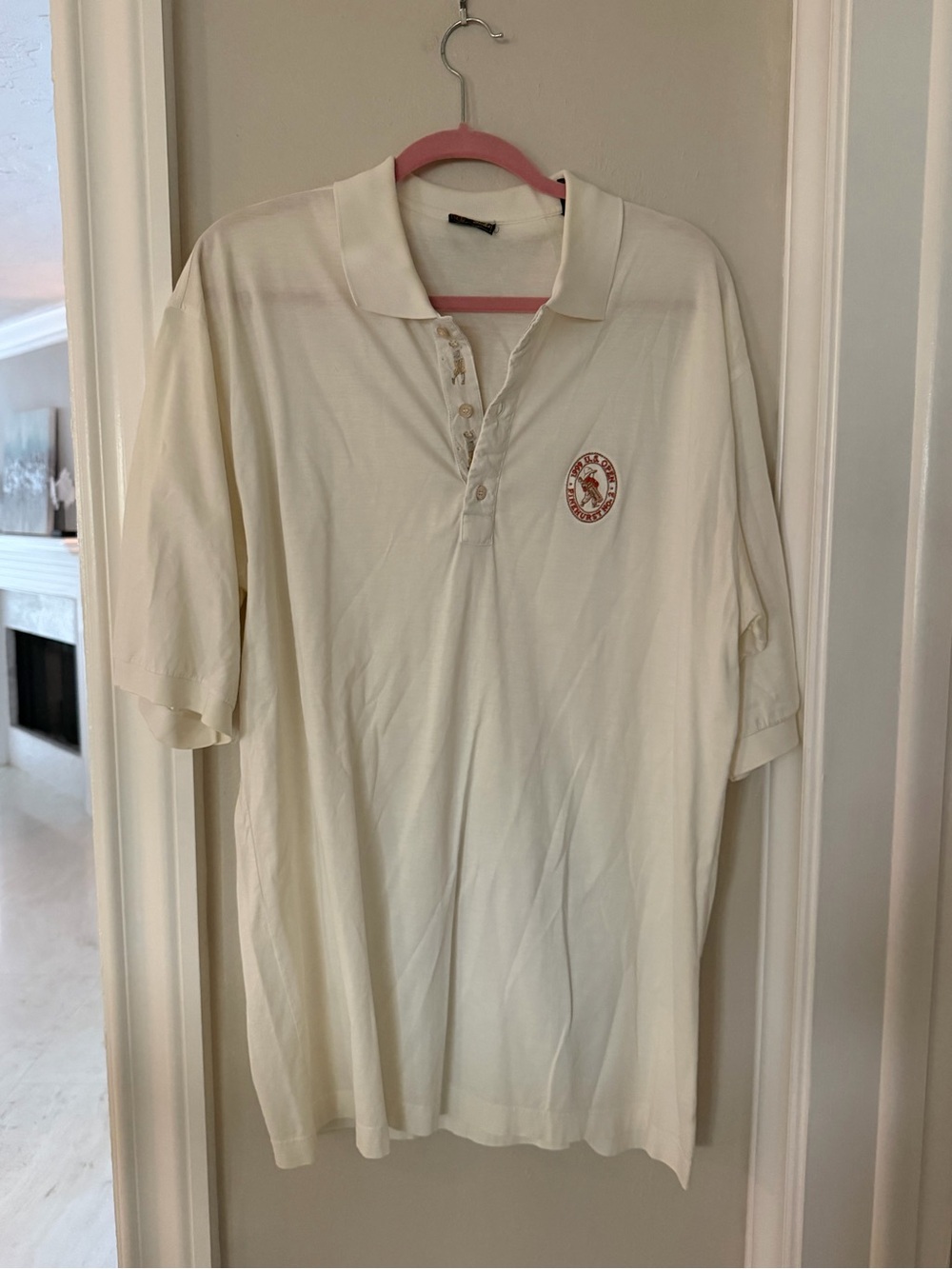 Men's Cream Polo Bobby Jones Golf shirt
